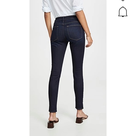 FRAME Le High Skinny Split Hem Jeans In Copa size 27 - Picture 2 of 10